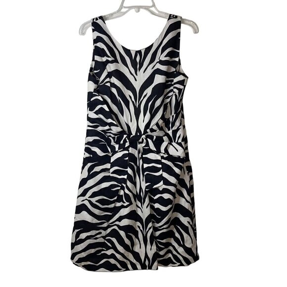 kate spade Dresses & Skirts - Kate Spade Womens Dress Size 8 Black A line Jillian Sleeveless Animal Print